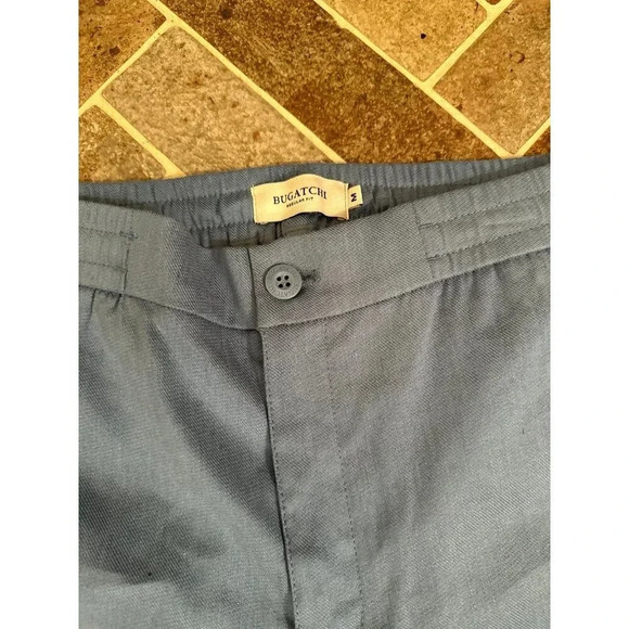 Bugatchi Men’s Regular Fit Blue Pants size M EUC - Picture 2 of 4
